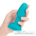 Zdalnie sterowany plug analny - B-Vibe Rimming Petite Teal B-Vibe