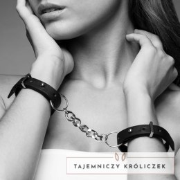 Kajdanki - Bijoux Indiscrets Maze Thin Handcuffs Black Bijoux Indiscrets