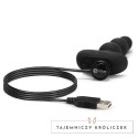 Koraliki analne wibrujące - B-Vibe Triplet Black B-Vibe