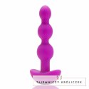 Koraliki analne wibrujące - B-Vibe Triplet Fuchsia B-Vibe