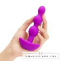 Koraliki analne wibrujące - B-Vibe Triplet Fuchsia B-Vibe