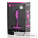 Plug analny - B-Vibe Snug Plug 1 Fuchsia B-Vibe