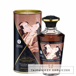 Rozgrzewający olejek do masażu - Shunga Aphrodisiac Warming Oil Chocolate 100 ml Shunga