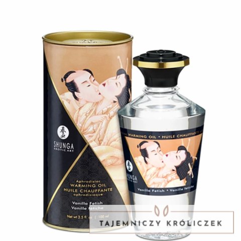 Rozgrzewający olejek do masażu - Shunga Aphrodisiac Warming Oil Vanilla Fetish 100 ml Shunga