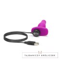 Zdalnie sterowany plug analny - B-Vibe Novice Plug Fuchsia B-Vibe