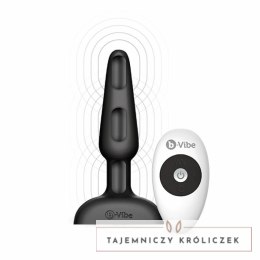 Zdalnie sterowany plug analny - B-Vibe Trio Plug Black B-Vibe