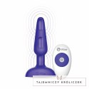 Zdalnie sterowany plug analny - B-Vibe Trio Plug Purple B-Vibe