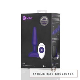 Zdalnie sterowany plug analny - B-Vibe Trio Plug Purple B-Vibe