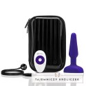 Zdalnie sterowany plug analny - B-Vibe Trio Plug Purple B-Vibe