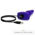 Zdalnie sterowany plug analny - B-Vibe Trio Plug Purple B-Vibe