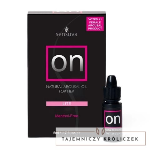 Olejek stymulujący (słabszy) - Sensuva ON Arousal Oil Lite 5 ml Sensuva