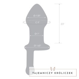 Szklany plug analny - Glas Juicer Glas