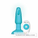 Zdalnie sterowany plug analny - B-Vibe Rimming Plug 2 Teal B-vibe