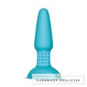 Zdalnie sterowany plug analny - B-Vibe Rimming Plug 2 Teal B-vibe