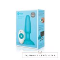 Zdalnie sterowany plug analny - B-Vibe Rimming Plug 2 Teal B-vibe