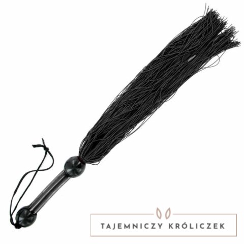 Duży, gumowy bicz - Sportsheets Large Rubber Whip Black Sportsheets