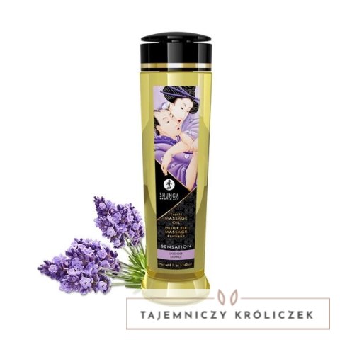 Olejek do masażu - Shunga Massage Oil Sensation Lavender 240 ml Shunga