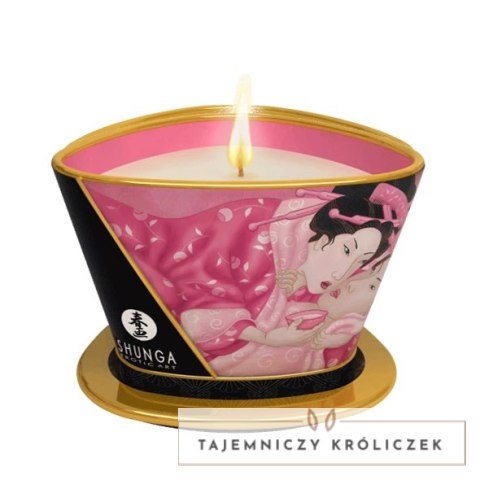 Świeca do masażu - Shunga Massage Candle Rose Petals 170 ml Shunga