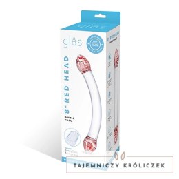 Szklane dildo - Glas Red Head Glas