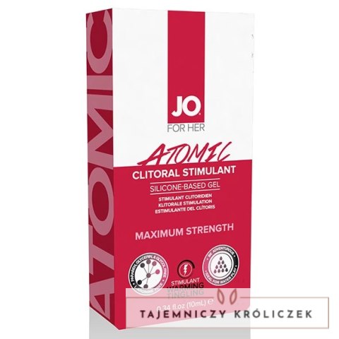 Żel stymulujący intensywny - System JO Clitoral Stimulant Warming Atomic 10 ml System Jo