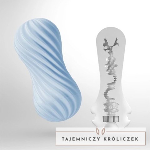 Nakładka do masturbacji - Tenga Flex II Bubbly Blue Tenga