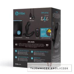 B-Vibe - Masażer Prostaty 360 z Pilotem Czarny B-Vibe