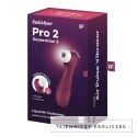 Satisfyer - Pro 2 Stymulator Z Aplikacją I Wymiennymi Końcówkami Czerwony Satisfyer