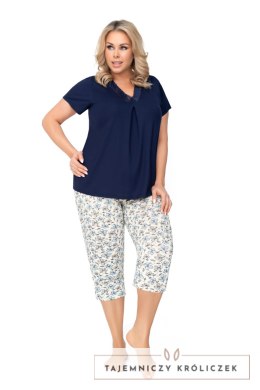 Piżama Aria Plus Dark Blue Granatowy 48 Donna