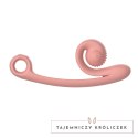 Snail Vibe - Podwójny Wibrator Stymulujący Punkt-G Curve Brzoskwiniowy Snail Vibe