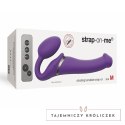 Strap-On-Me - Wibrujący Bez-paskowy Strap-On M Fioletowy Strap-On-Me