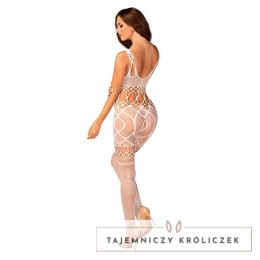 Obsessive - Seksowne Bodystocking Białe G330 S/M/L Obsessive