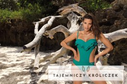 Kostium kąpielowy Belinda Luxury M-548 (6) Szmaragdowy L Marko