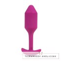 Plug analny wibrujący - B-Vibe Vibrating Snug Plug 2 Rose B-Vibe