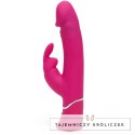 Wibrator - Happy Rabbit Realistic Dual Density Rabbit Vibrator Pink Happy Rabbit