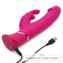 Wibrator - Happy Rabbit Realistic Dual Density Rabbit Vibrator Pink Happy Rabbit