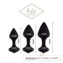 Zestaw plugów analnych - FeelzToys Bibi Black 3 szt FeelzToys