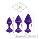 Zestaw plugów analnych - FeelzToys Bibi Purple 3 szt FeelzToys