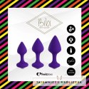 Zestaw plugów analnych - FeelzToys Bibi Purple 3 szt FeelzToys