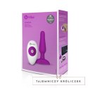 Zdalnie sterowany plug analny - B-Vibe Novice Plug Fuchsia B-Vibe