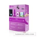 Zdalnie sterowany plug analny - B-Vibe Novice Plug Fuchsia B-Vibe