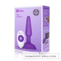 Zdalnie sterowany plug analny - B-Vibe Trio Plug Purple B-Vibe