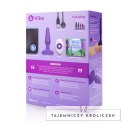 Zdalnie sterowany plug analny - B-Vibe Trio Plug Purple B-Vibe