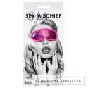 Maska na oczy - S&M Satin Blindfold Hot Pink Sex&Mischief