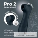 Satisfyer - Pro 2 Stymulator Z Aplikacją I Wymiennymi Końcówkami Czarny Satisfyer