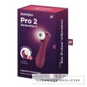 Satisfyer - Pro 2 Stymulator Z Aplikacją I Wymiennymi Końcówkami Czerwony Satisfyer