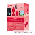 Zdalnie sterowany plug analny - B-Vibe Vibrating Heart Plug M/L Red B-Vibe