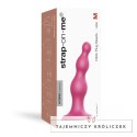 Dildo - Strap-On-Me Dildo Plug Beads Metallic Raspberry Pink M Strap-On-Me