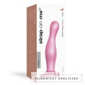 Dildo - Strap-On-Me Dildo Plug Curvy Metallic Sugar Pink L Strap-On-Me