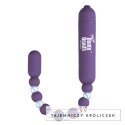 Koraliki analne wibrujące - PowerBullet Mega Booty Beads Violet PowerBullet