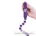 Koraliki analne wibrujące - PowerBullet Mega Booty Beads Violet PowerBullet